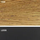 Masa de sufragerie in forma de butoi cu blat furniruit Made in Italy - Settimmio Viadurini