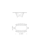 Masa de sufragerie cu butoi din ceramica Made in Italy - Ezzellino Viadurini