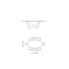 Masa de sufragerie cu butoi din ceramica Made in Italy - Ezzellino Viadurini