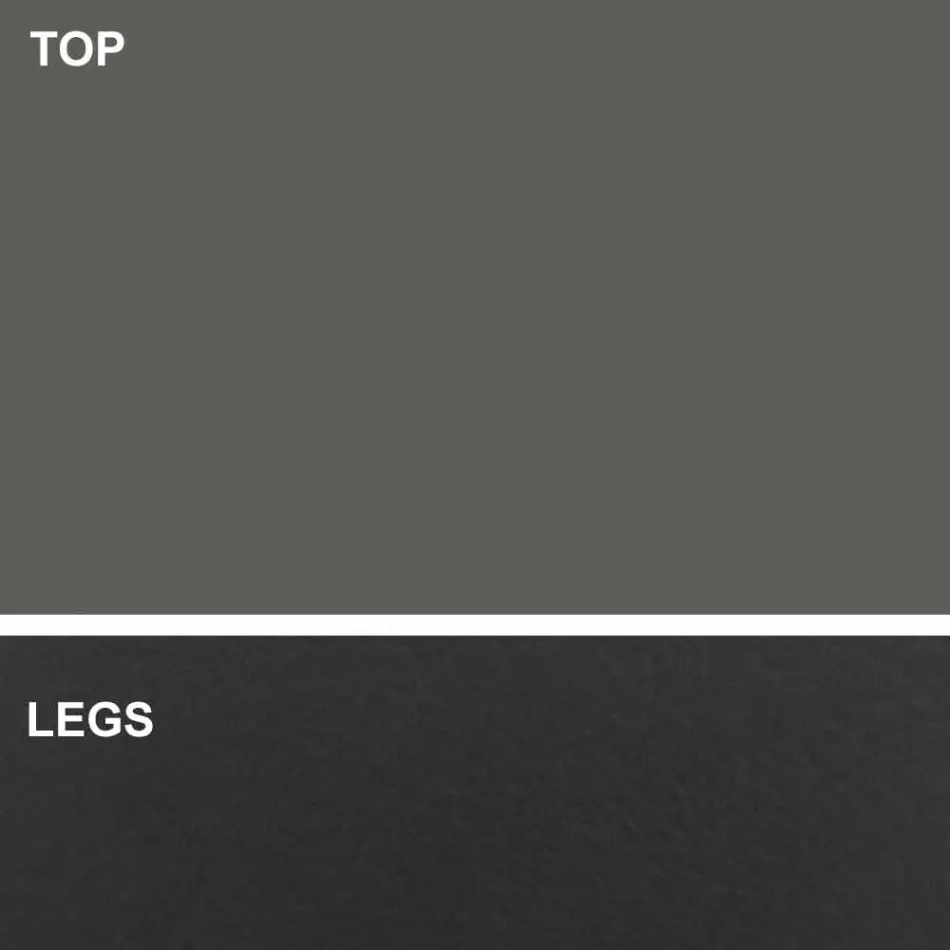 Masă de sufragerie în formă de butoi de lux Made in Italy din Fenix și oțel - Settimmio Viadurini