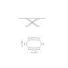 Masa de sufragerie in forma de butoi din laminat cu efect de lemn Made in Italy - Cave Viadurini