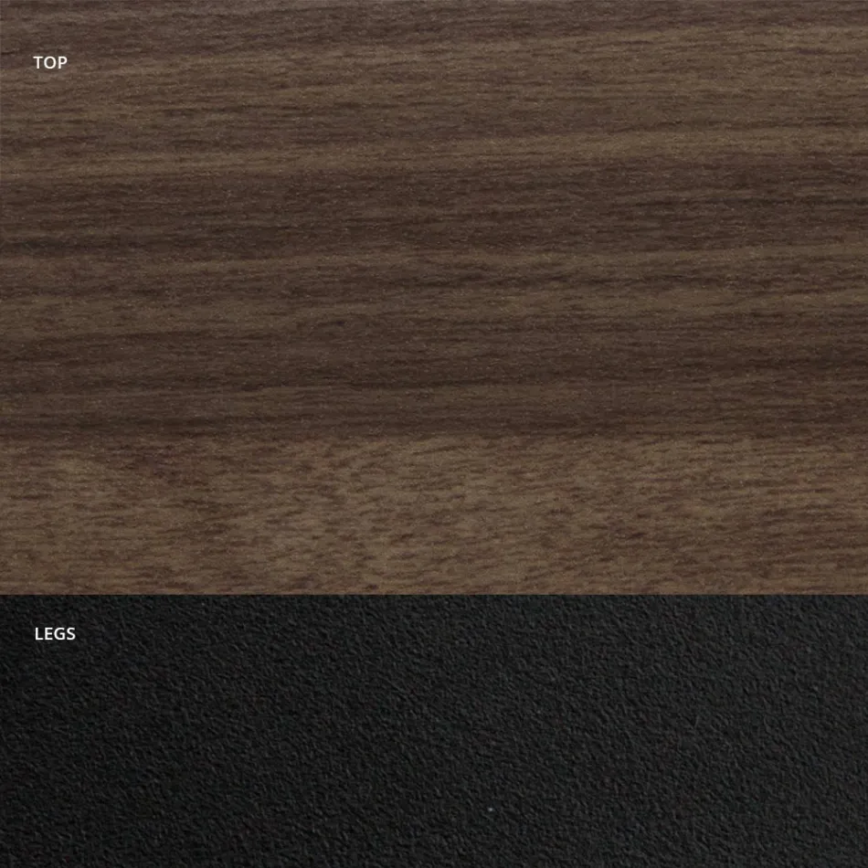 Masa de sufragerie in forma de butoi din laminat cu efect de lemn Made in Italy - Cave Viadurini