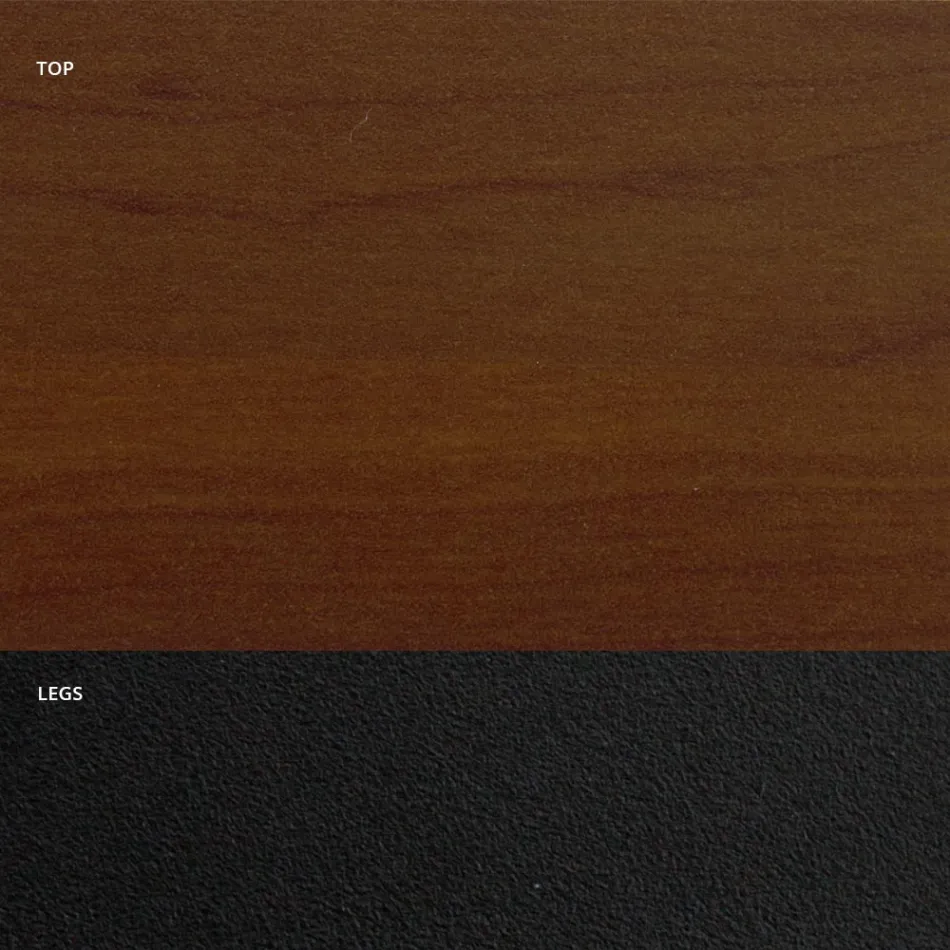 Masa de sufragerie in forma de butoi din laminat cu efect de lemn Made in Italy - Cave Viadurini