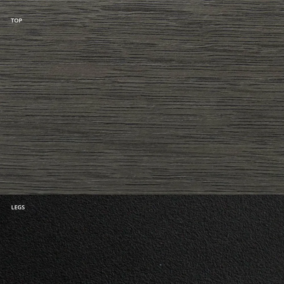 Masa de sufragerie in forma de butoi din laminat cu efect de lemn Made in Italy - Cave Viadurini