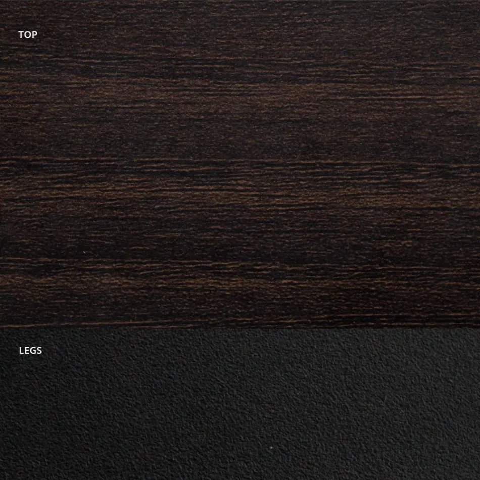 Masa de sufragerie in forma de butoi din laminat cu efect de lemn Made in Italy - Cave Viadurini