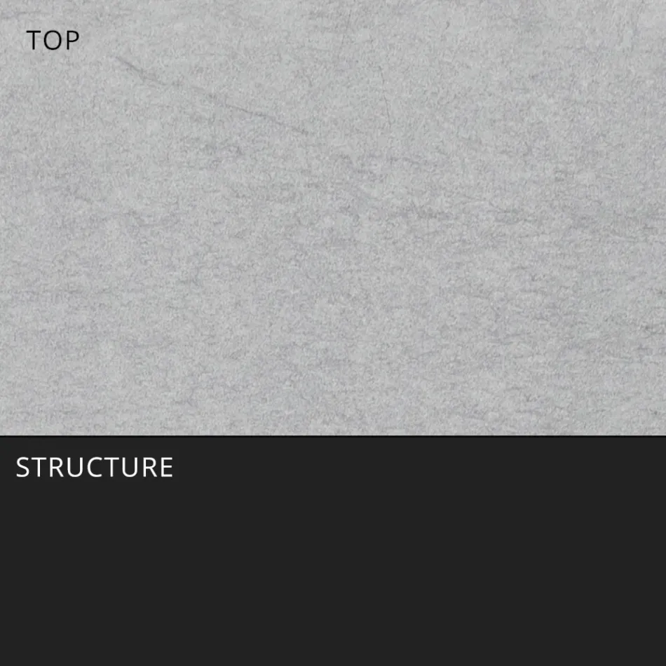 Masa Extensibila Exterioara 318 cm din Aluminiu si Gresie - Filomena Viadurini