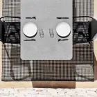 Masa Extensibila Exterioara 318 cm din Aluminiu si Gresie - Filomena Viadurini