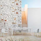 Masa Extensibila Exterioara 318 cm din Aluminiu si Gresie - Filomena Viadurini