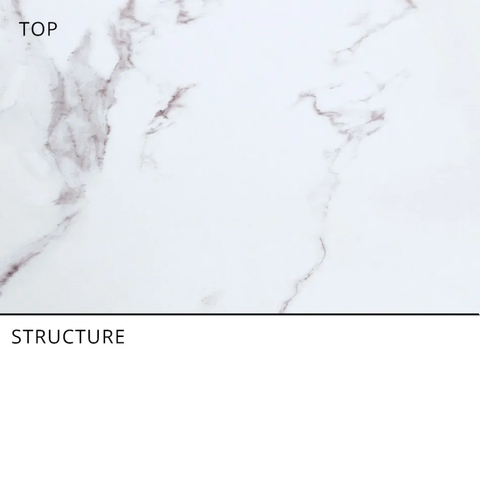 Masa Extensibila Exterioara 318 cm din Aluminiu si Gresie - Filomena Viadurini