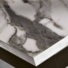 Masa de sufragerie extensibila pana la 180 cm din metal si melamina Made in Italy - Beatrise Viadurini