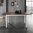 Masa de sufragerie din metal extensibila pana la 180 cm Made in Italy - Beatrise Viadurini