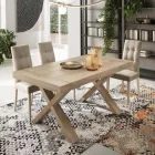 Masa de sufragerie extensibila la 260 cm cu efect de lemn Made in Italy - Lenova Viadurini