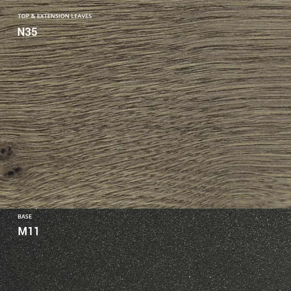 Masa de sufragerie extensibila pana la 298 cm din melamina Made in Italy - Fedemo Viadurini