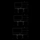 Masa de sufragerie extensibila pana la 298 cm din melamina Made in Italy - Fedemo Viadurini