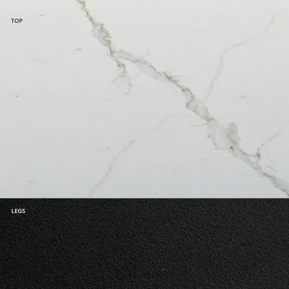 Masa de sufragerie extensibila pana la 300 cm din Hypermarble Made in Italy - Grotta Viadurini