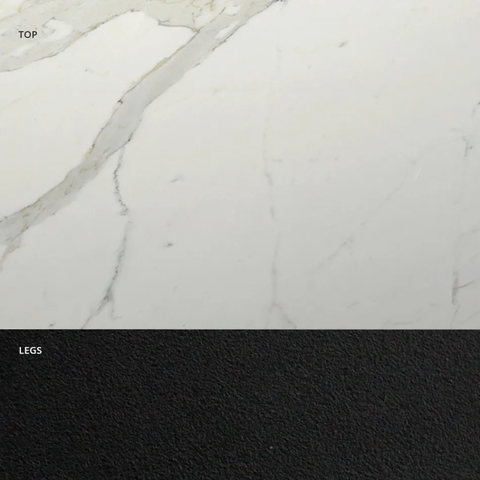 Masa de sufragerie extensibila pana la 300 cm din Hypermarble Made in Italy - Grotta Viadurini