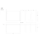 Masa de sufragerie din metal extensibila pana la 310 cm Made in Italy - Euclide Viadurini