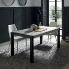 Masa de sufragerie din metal extensibila pana la 310 cm Made in Italy - Euclide Viadurini