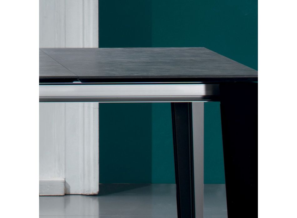 Masa de sufragerie extensibila pana la 325 cm din laminat Made in Italy - Anii '70 Viadurini