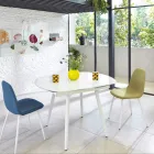 masă cu blat de sticla Extensibil New Japonia Viadurini