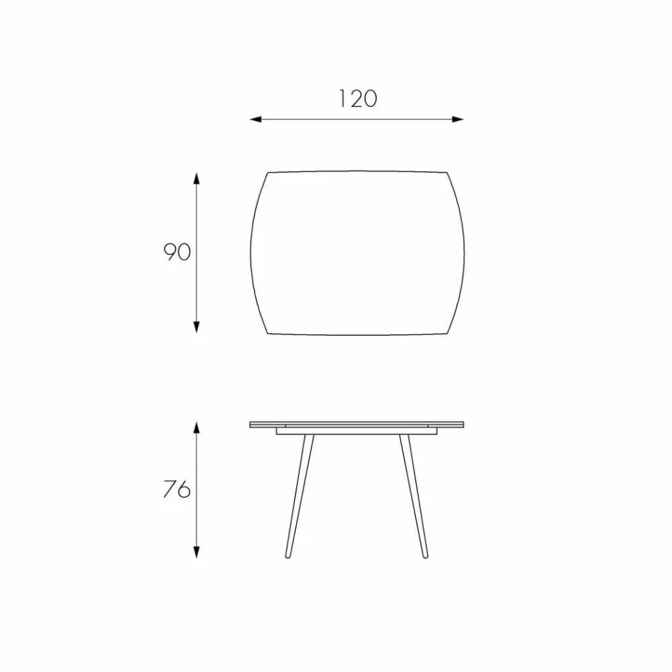 Masă extensibilă cu Japonia Viadurini