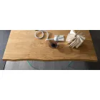 Masă extensibilă de luat masa Până la 280 cm în lemn și sticlă Made in Italy - Focus Viadurini