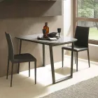 Masă extensibilă de masă Până la 170 cm în ceramică Made in Italy - Tremiti Viadurini
