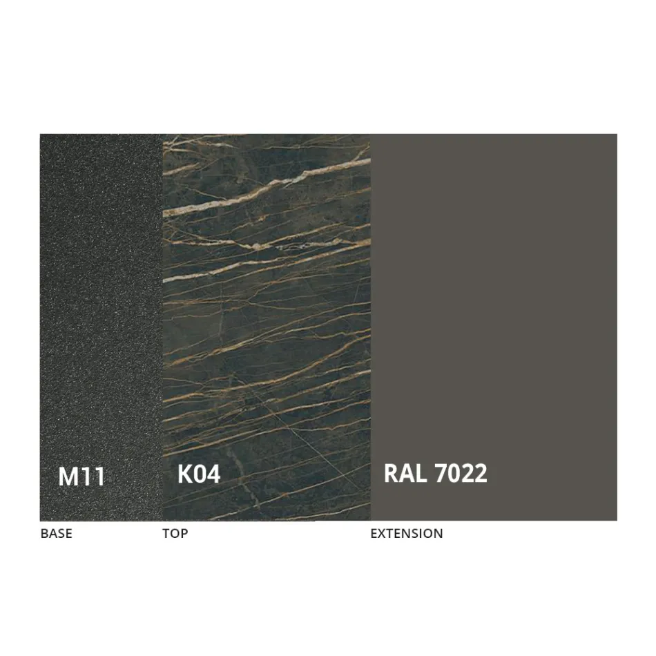 Masă extensibilă de masă Până la 170 cm în ceramică Made in Italy - Tremiti Viadurini