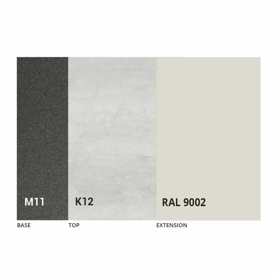 Masă extensibilă de masă Până la 170 cm în ceramică Made in Italy - Tremiti Viadurini