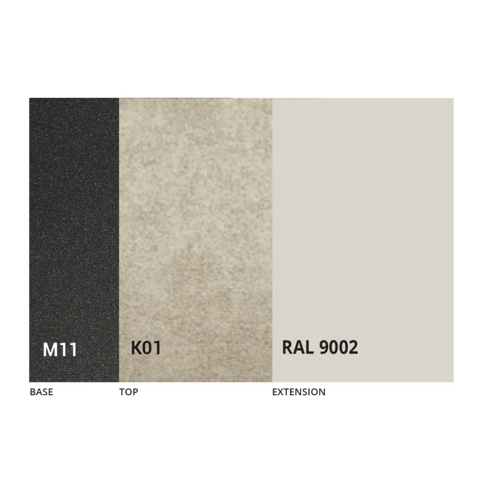 Masă extensibilă de masă Până la 170 cm în ceramică Made in Italy - Tremiti Viadurini