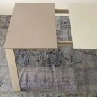 Masă extensibilă de sufragerie de până la 204 cm în cristal Made in Italy - Palladio Viadurini