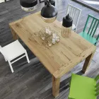 Masă extensibilă de până la 240 cm, furnir de stejar Cyrus Viadurini