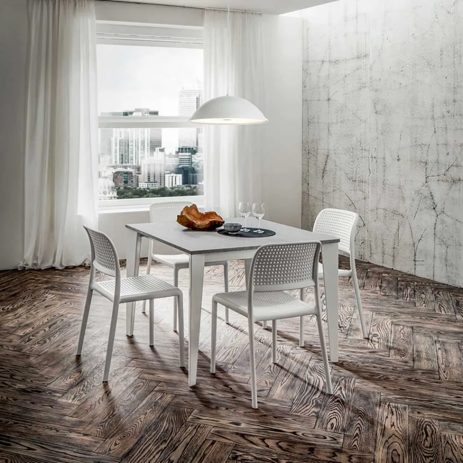 Masa de sufragerie extensibila pana la 252 cm din HPL Made in Italy - Efisto Viadurini