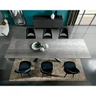 Masa de sufragerie extensibila pana la 278 cm in Laminam Made in Italy - Settimmio Viadurini