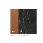 Masă extensibilă de sufragerie până la 280 sau 298 cm, ceramică și metal - Revia Viadurini