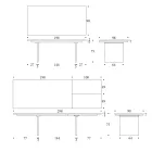 Masă extensibilă de până la 280 sau 298 cm cu blat ceramic - Nomia Viadurini