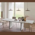 Masă extensibilă de până la 280 sau 298 cm cu blat ceramic - Nomia Viadurini