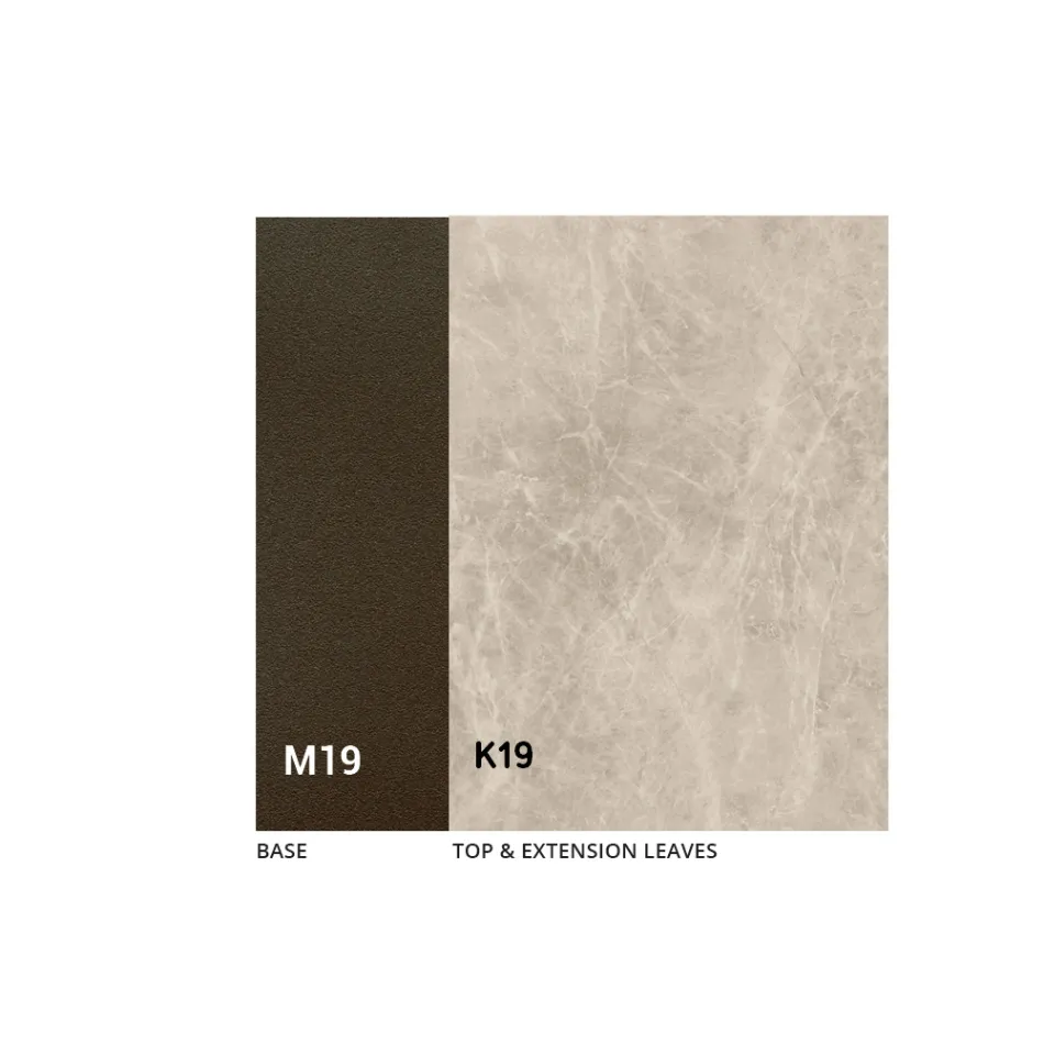 Masă extensibilă de până la 280 sau 298 cm cu blat ceramic - Nomia Viadurini