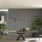 Masă extensibilă de mese Până la 298 cm în ceramică Made in Italy - Anaconda Viadurini
