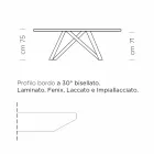 Masa de sufragerie extensibila pana la 300 cm din laminat Made in Italy - Settimmio Viadurini