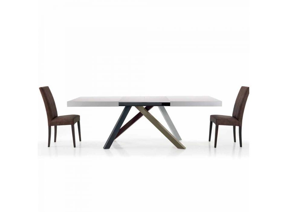 Masa de sufragerie extensibila pana la 450 cm din laminat Made in Italy - Salentino Viadurini