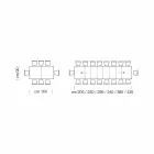 Masa de sufragerie extensibila pana la 450 cm din laminat Made in Italy - Salentino Viadurini