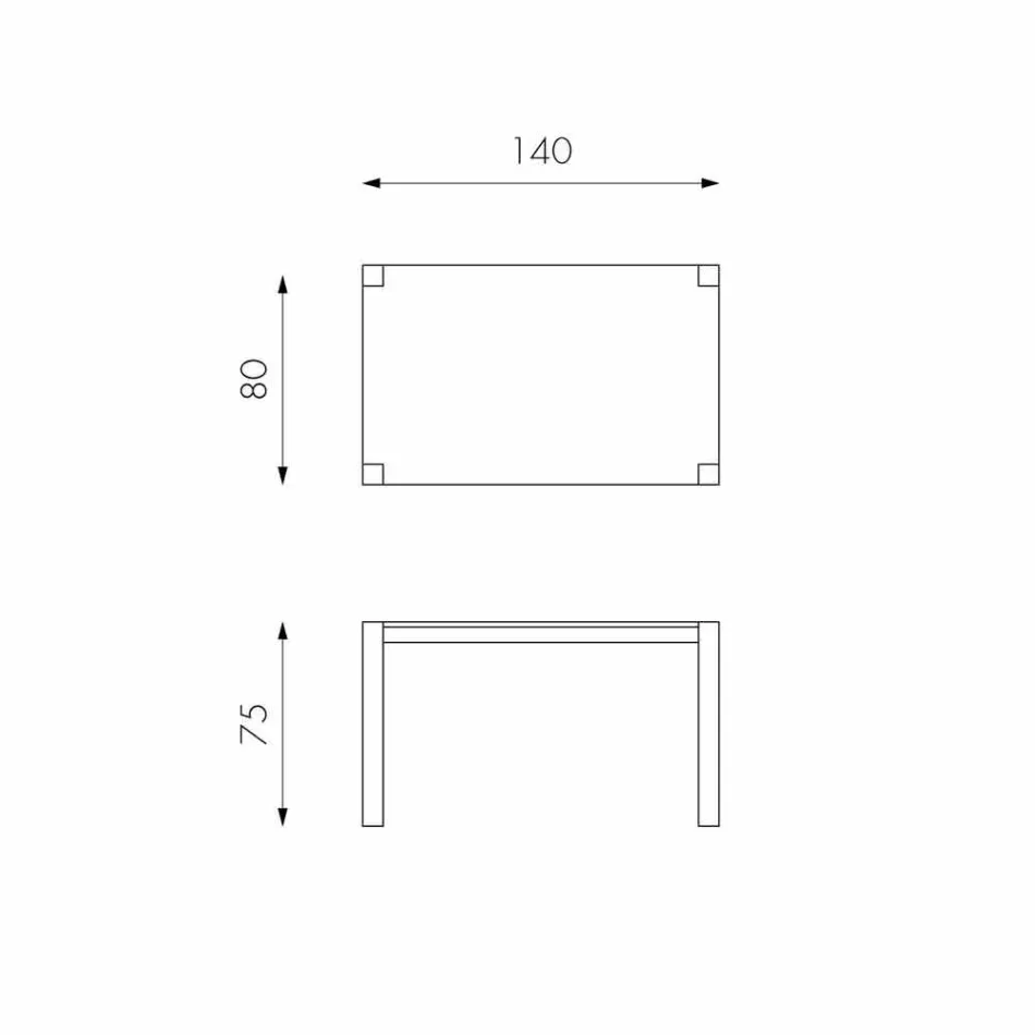 Masa extensibila din lemn de stejar Fedro, realizata in Italia Viadurini