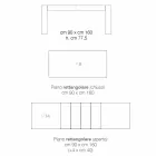 Masa extensibila din lemn melaminat din Italia, Oky Viadurini