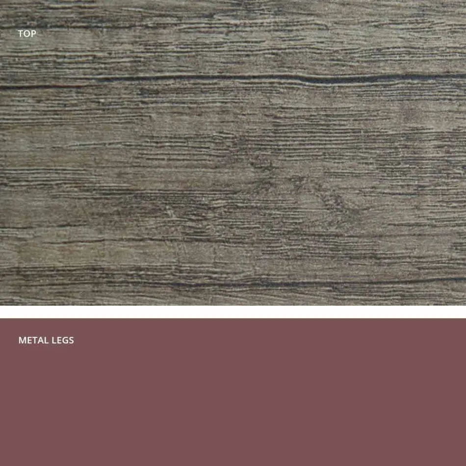 Masă extensibilă din melamină realizată în Italia, Dionigi Viadurini