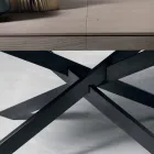 Masa extensibila din lemn de stejar L315cm realizata in Italia Oncino Viadurini