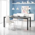 mese de masă de sticlă de masă și metal Oddo Viadurini