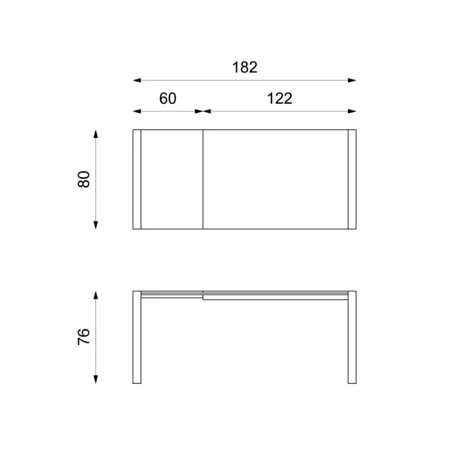 mese de masă de sticlă de masă și metal Oddo Viadurini