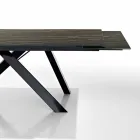 Mese din sticlă ceramică extensibilă realizată în Italia, Wilmer Viadurini