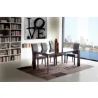 Masă extensibilă, blat din sticlă temperată - Faleria Viadurini